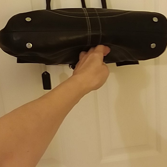 Coach Black Leather Satchel - Picture 3 of 10